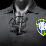 Brazil 2004-05 Black Retro Long Sleeve Jersey - Image 5