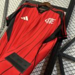 Flamengo 2025-26 Red Black Pinstripe Special Edition Jersey - Image 6