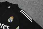 Real Madrid 2025-26 Black Half Zip Long Sleeve Training Kit - Image 6