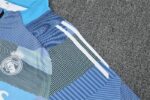 Real Madrid 2025-26 Light Blue (Camo Edition) Half Zip Long Sleeve Training Kit - Image 6