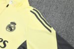 Real Madrid 2025-26 Yellow Half Zip Long Sleeve Training Kit - Image 6