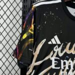 Real Madrid x Louis Vuitton 2025-26 Black Colorful Special Edition Jersey - Image 6