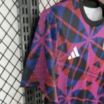 Olympique Lyonnais 2025-26 Purple Geometric Pattern Pre-Match Training Jersey - Image 6