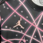 PSG 2025-26 Black with Pink Laser Grid Pattern Pre-Match Training Jersey - Image 6