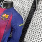 Barcelona 2025-26 Home Long Sleeve Jersey Player Version - Image 6
