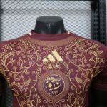 Algeria 2025-26 Maroon Gold Floral Special Edition Jersey Player Version - Image 6