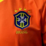 Brazil 1998-99 Orange Goalkeeper Retro Long Sleeve Jersey - Image 6