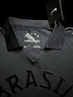 Brazil 2013-14 Black Retro Jersey - Image 6