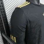 Mexico 2025-26 Gold Cup Edition Black Gold Long Sleeve Jersey Player Version - Image 7