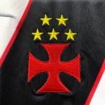 Vasco da Gama 2002-03 White Black Sash Retro Jersey - Image 7