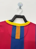 Barcelona 2010-11 Home Retro Long Sleeve Jersey - Image 7