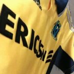 Olympique de Marseille 1998-99 Away Gold Retro Jersey - Image 7