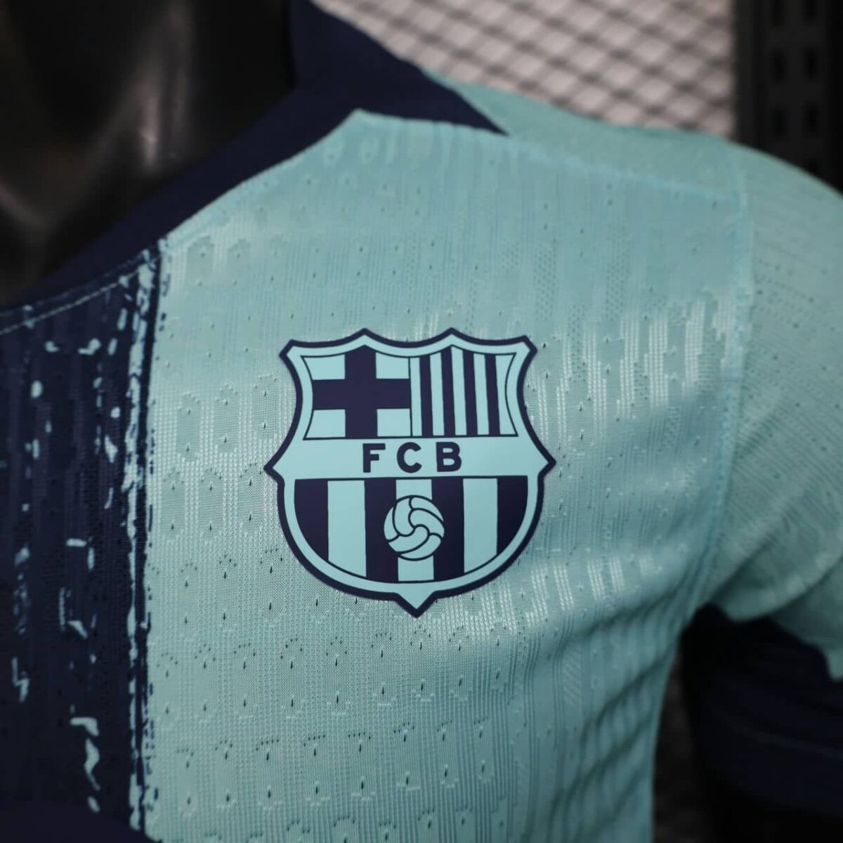 Barcelona 2025-26 Aqua Blue Stripe Special Edition Jersey Player Version - Image 7