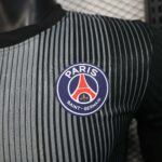 PSG 2025-26 Black Grey Striped Goalkeeper Jersey Player Version - Image 7