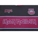 Iron Maiden x West Ham United Black Retro Jersey - Image 7
