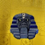West Ham United 2008-09 Iron Maiden Yellow Retro Jersey - Image 7