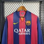 Barcelona 2014-15 Home Retro Long Sleeve Jersey - Image 7