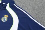 Real Madrid 2025-26 Royal Blue Half Zip Long Sleeve Training Kit - Image 7