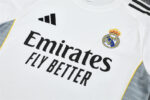 Real Madrid 2025-26 White Short Sleeve Training Kit - Image 7