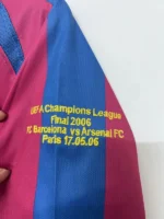 Barcelona 2005-06 Home Champions League Retro Long Sleeve Jersey - Image 8