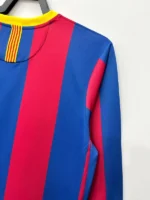 Barcelona 2010-11 Home Retro Long Sleeve Jersey - Image 8