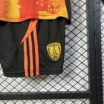 PSG 2025-26 Orange Yellow Digital Camo Pattern Kids Kit - Image 8
