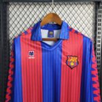 Barcelona 1992-93 Home Retro Long Sleeve Jersey - Image 8