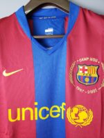 Barcelona 2007-08 Home Retro Long Sleeve Jersey - Image 8