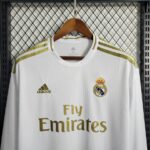 Real Madrid 2019-20 Home Retro Long Sleeve Jersey - Image 8