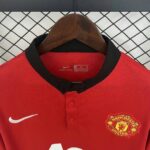 Manchester United 2013-14 Home Retro Long Sleeve Jersey - Image 8