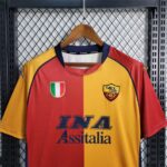 AS Roma 2000-01 Home Retro Jersey - Image 8