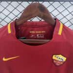 AS Roma 2017-18 Home Retro Long Sleeve Jersey - Image 8