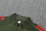 Bayern Munich 2025-26 Green Half Zip Long Sleeve Training Kit - Image 8