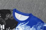 Real Madrid 2025-26 Black Blue Short Sleeve Training Kit - Image 8