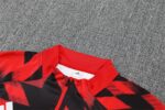 Manchester United 2025-26 Red Black (Camo Edition) Half Zip Long Sleeve Training Kit - Image 8