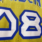 West Ham United 2008-09 Iron Maiden Yellow Retro Jersey - Image 9