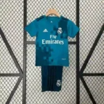 Real Madrid 2017-18 Second Away Retro Kids Kit
