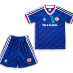 Manchester United 1986-87 Away Retro Kids Kit