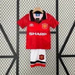 Manchester United 1994-96 Home Retro Kids Kit