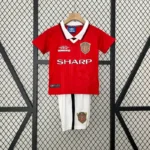 Manchester United 1999-00 Home Retro Kids Kit