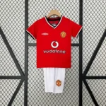 Manchester United 2000-01 Home Retro Kids Kit