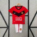 Manchester United 2009-10 Home Retro Kids Kit