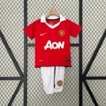 Manchester United 2010-11 Home Retro Kids Kit