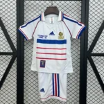 France 1998 FIFA World Cup Away Retro Kids Kit