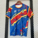 DR Congo 2026 FIFA World Cup Blue-Red-Yellow Brushstroke Special Edition Jersey