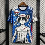 Japan 2026 FIFA World Cup Blue-White Scar Luffy Special Edition Jersey