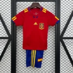 Spain 2010 FIFA World Cup Home Retro Kids Kit