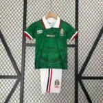Mexico 1998 FIFA World Cup Home Retro Kids Kit