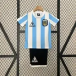 Argentina 1986 FIFA World Cup Home Retro Kids Kit