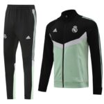 Real Madrid 2024-25 Black-Green Jacket Tracksuit